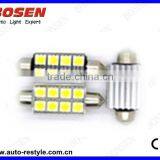 Лампочки/лампы/светильники Led C5W в виде гирлянды 36 мм, 8 SMD 5050