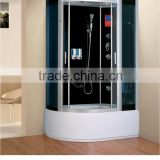 2014 new design ABS tray tempered glass steam shower cabin