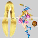 High Quality 100cm Long Straight Blonde Synthetic Anime Wig Cosplay Hair Wig