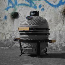 Supplier Factory Direct RG Kamado BBQ Grill 13 Inch Mini Compact Ceramic Kamdo Grill With Dual Handle thumbnail-4