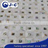 Natural River Shell Mosaic With Abalone Shell Mosaic