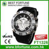 FT1326 Wholesale Silicone Band Hot Chrono Watch From Hong Kong thumbnail-1
