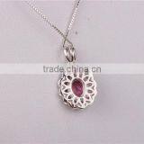 Colord Rhinestone Jewelry Set Gemstone Necklace Charms thumbnail-5