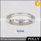 Wholesale White Gold cz Ring 925 Sun Silver Ring Mounting thumbnail-2