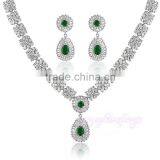 New Model Arabic White Gold Zirconia Big Fashion Jewelry Set thumbnail-2