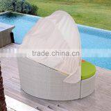 Muebles De Jardin Daybed Garden Rattan Lounge Bed Garden Polyrattan Round Daybed thumbnail-6