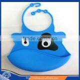 Latest Design Cartoon Cute Animal Shape Silicone Wholesale Baby Bibs thumbnail-1