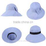 Ladies Fashion Summer Beach Printed Sombrero Big Brim Straw Hats thumbnail-5