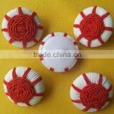 High Fashion Cord Braided Fabric Covered Button For Ladies --- F1536 thumbnail-3