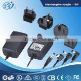 AC Adapter/power Supply With Interchangeable Plugs UL/CE/GS/SAA/PSE/KC APPROVAL thumbnail-1