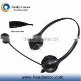 Telephone Binaural Headset With Flexible Microphone Boom thumbnail-1