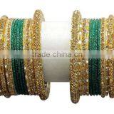 Indian Gorgeous Indian Party Wear Wedding Multi Color Bangle For Girls & Women thumbnail-3