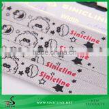 Sinicline Silver Satin Ribbon with Cute Pattern Print for Birthday Gift