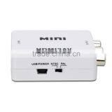 Mini 720p 1080p HD HDMI to RCA Composite Audio AV CVBS Adapter NTSC Video Converter thumbnail-4
