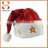 Crazy Christmas Hats Shining Paillette Decoration Red Christmas Santa's Hat thumbnail-1