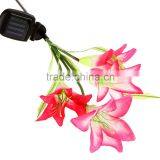 Solar Power Lily Flower LED Light Garden Yard Lawn View Lamp Free Shipping thumbnail-4
