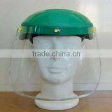 2016 Best Selling Half Safety Helmet With Face Shield PC Plastic Half Helmet Face Visor Industrial Safety Helmets With Visor