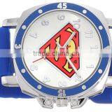 Waterproof Quartz Movement Silicon Superman Watch for Kids thumbnail-1