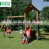 Multi-Play Wooden Swing Set thumbnail-1