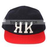 5 Panel Custom Wool Embroidery Skull Caps thumbnail-2