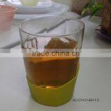 Clear Drinking Glass Tumbler With Silicone Sleeve thumbnail-1