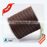 2016 Latest Black Genuine Woven Wide Leather Bracelet String thumbnail-4