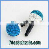 Wholesale New Fashion Two Tone Dustproof Ear Cap Earphone Hole Anti Dust Jack Plug 3.5mm For Iphone Ipad Ipod MDP-P1213
