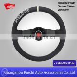 330mm/350mm/360mm Aluminum Black Center Spoke Racing Steering Wheel Manufacturer in Guangzhou China
