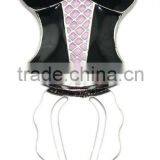 Corset Shaped Charm Bookmark, Made of Metal Alloy,for Souvenirs, Gifts and Premium