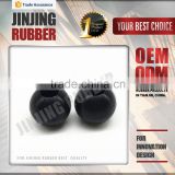 Black custom made 3mm hollow rubber ball