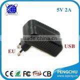 CE ROHS FCC Approved EU 5V 2A Usb Power Adapter With One Year Warranty thumbnail-1
