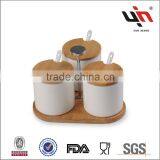 White Ceramic Kitchen Canisters thumbnail-1