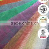 Colorful 100%polyester plain dyed organza fabric