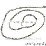 High Quality Square Pearl Stainless Steel Types of Chain Links Jewelry
