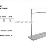 Simple and Clear Chrome Frame Baby Shop Garment Display Rack thumbnail-2