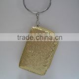 China wholesale aluminum key chain coin purse for girls