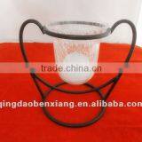 Beautiful Ornamental Wrought Iron Candle Holder Iron Home Decoration