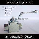 PN400 VH2V Series 3/8 Bsp High Pressure Ball Valve 7250psi thumbnail-1