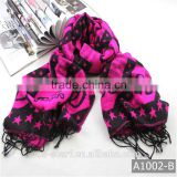 A1002-B China wholesale high quality wool square pashmina scarf