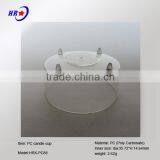 HRX-PC88 TRANSPARENT ROUND CANDLE PLASTIC CONTAINER OF CHINA