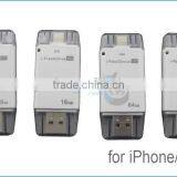 Wholesale IFlash Drive Device 8GB 16GB 32GB 64GB OTG USB Flash Drive for IPhone/iPod/iPad/ ITouch/USB OTG thumbnail-2