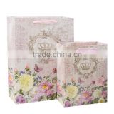 Hot Selling European Crown Design Paper Shopping Bags Personalized