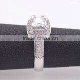 Trendy 925 Silver Zircon Pave Setting Ring for Women thumbnail-2