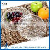 Glass Dinner Plate With Heart Design for Salad thumbnail-1