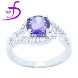 925 silver jewelry wholesale Micro pave setting cubic zircon ring