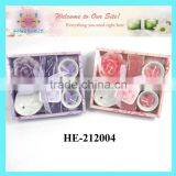 Flower Candle With Incense Stick and Holders Set thumbnail-1