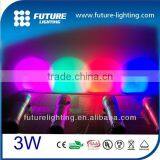 Shenzhen Factory Direct Sale 3W Torch Light Automatic Color Changing Christmas Led Flashlight