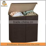 laundry storage box with 2 compartments