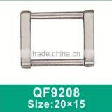 QF9208 silver color zinc alloy metal buckle for bag accessory