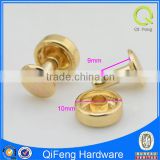 Flat fashion rivets and studs rivet nut for bag/shoes